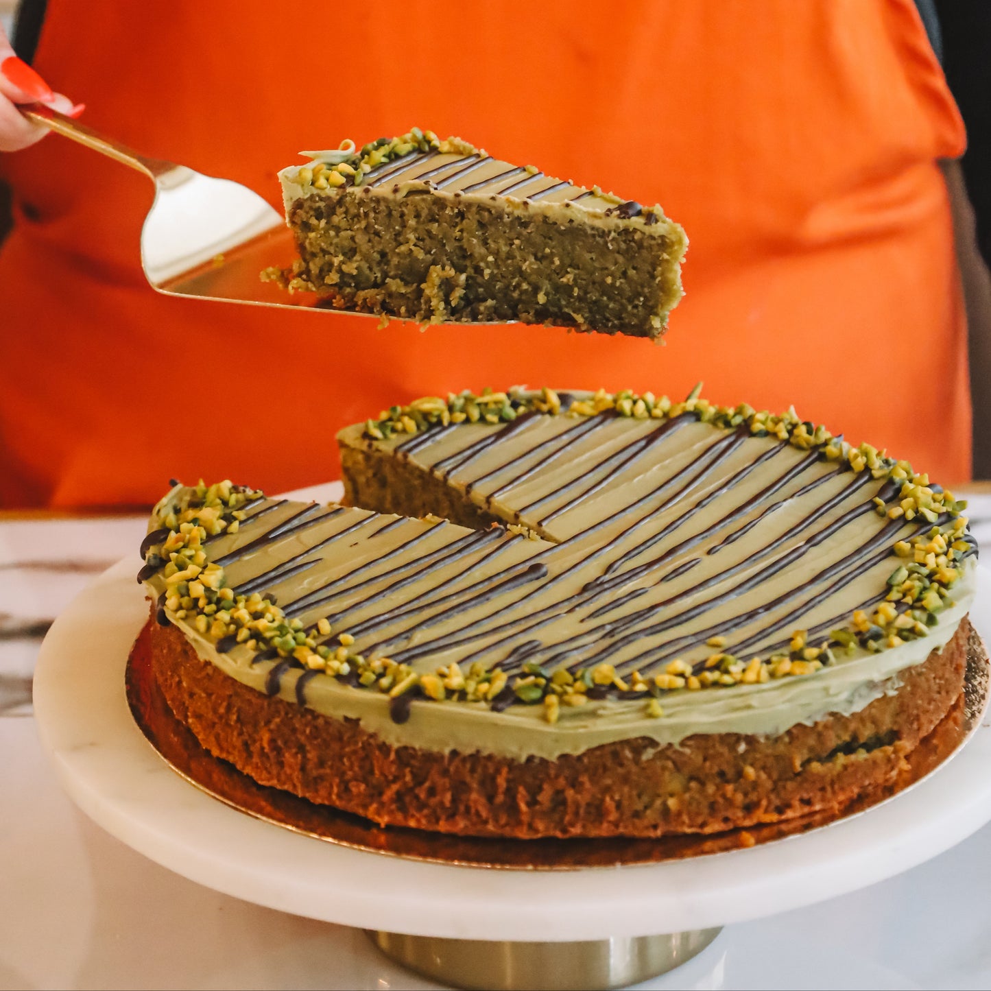 Paleo Pisztácia torta